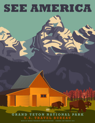 Illustration for article titled Express Your American Pride with Vintage-Style National Park Posters